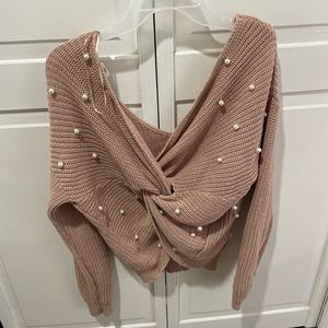 Pearl Criss Cross sweater